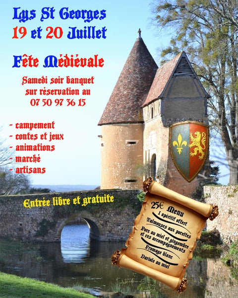 Fête médiévale au château du Lys-Saint-Georges