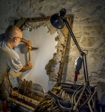 Visite de l'atelier parcheminier
