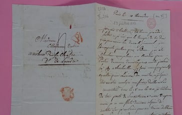 Découvrir les 33 lettres inédites que Maurice Dupin, père de George Sand, aide de camp du Gén. Dupont, a écrit entre 1803 et 1805 à partir de Boulogne