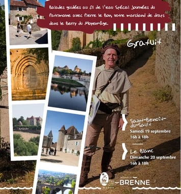 Visite guidée de Saint-Benoît du Sault le 19 septembre
