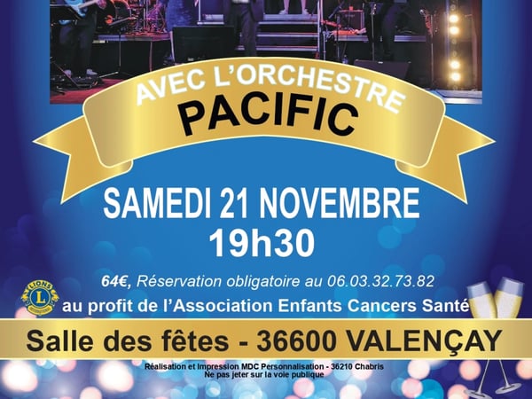 Dîner-Spectacle Dansant avec l'Orchestre Pacific